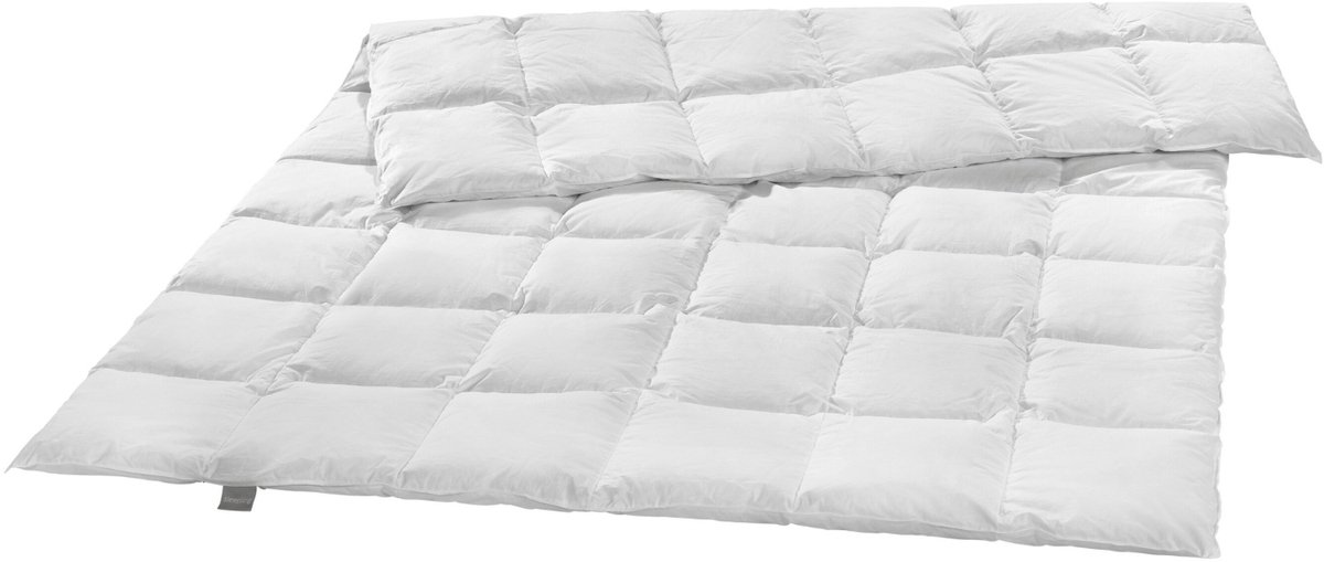 Liebling 200 x 200 cm premium donzen dekbed | medium all-year dekbed | vulling van 100% dons en tijk van 100% katoen | Downpass- en Nomite-gecertificeerd | wasbaar op 60 graden | wit