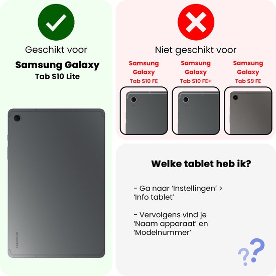 Protecteur d'écran Convient pour Samsung Galaxy Tab S10 Lite Protecteur d'écran en Tempered Glass Protecteur d'écran en Glas trempé - Protecteur d'écran Convient pour Samsung Tab S10 Lite Protecteur d'écran en verre