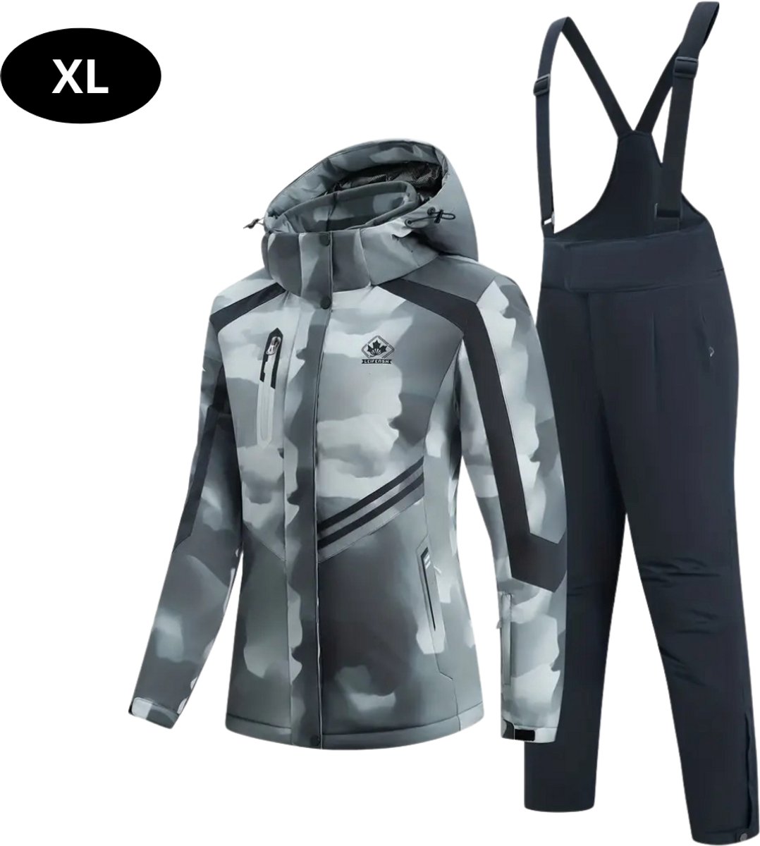 Bovista Ski Suit Skipak SkiBroek Wintersport Skijas Dames 2-Delig Grijs