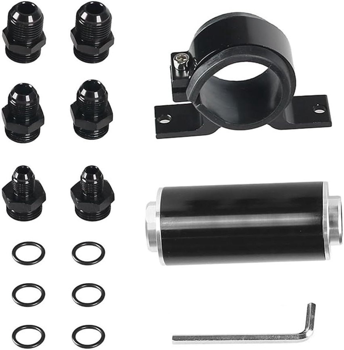 Allecto plus - Universele 50mm Brandstofilter Oliepomp Montageset Aluminium Hier is een verbeterde versie van de titel met relevante zoekwoorden toegevoegd. De titel is nu optimaal geoptimaliseerd en bevat 92 tekens.