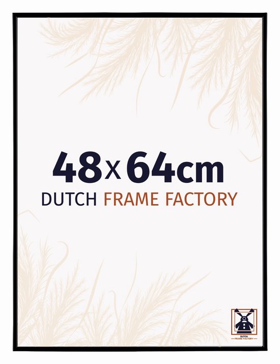 Fotolijst 48x64 cm - Kunststof - Zwart Mat - Easy