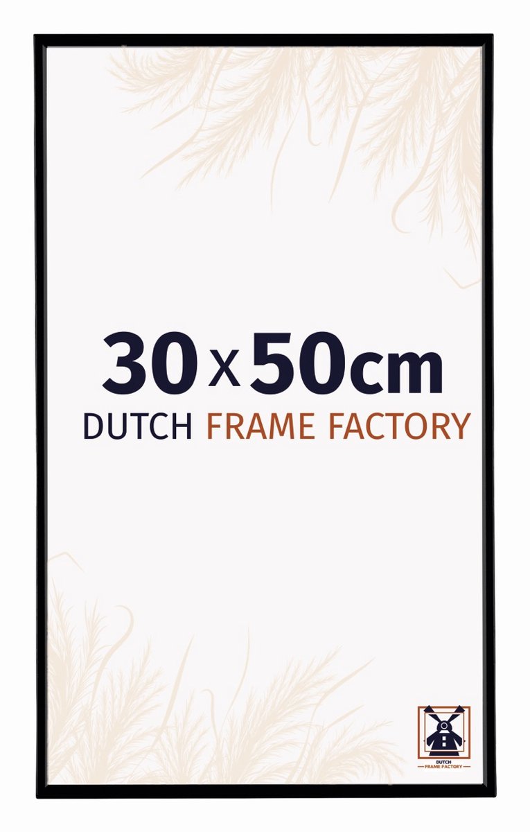Dutch Frame Factory Fotolijst 30x50 cm - Kunststof - Zwart Mat - Easy