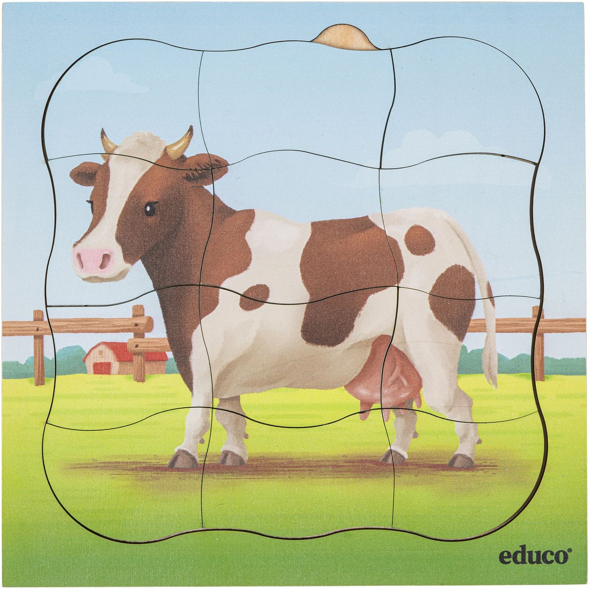 Groeipuzzel boerderij - Koe