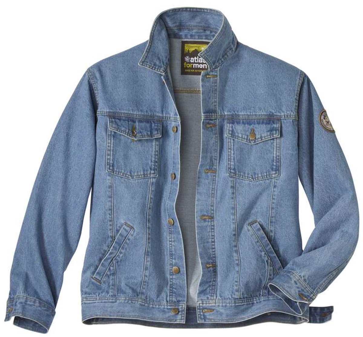 ATLAS FOR MEN - Spijkerjack Spring Adventure - Heren - Verkrijgbaar in grote maten - XL