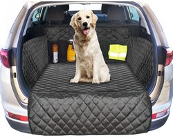Ferocity Hondendeken Auto Achterbank en Kofferbak – Gewatteerd – Met Zijbescherming – Waterafstotend – Hondenkleed – Universeel – Zwart