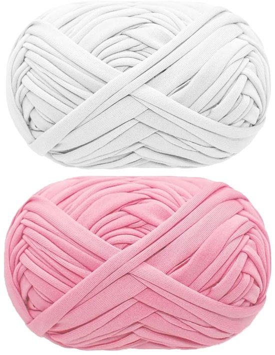 Lot De 2 Pelotes De Fil à Crochet Et à Tricoter Ne 6/4 100