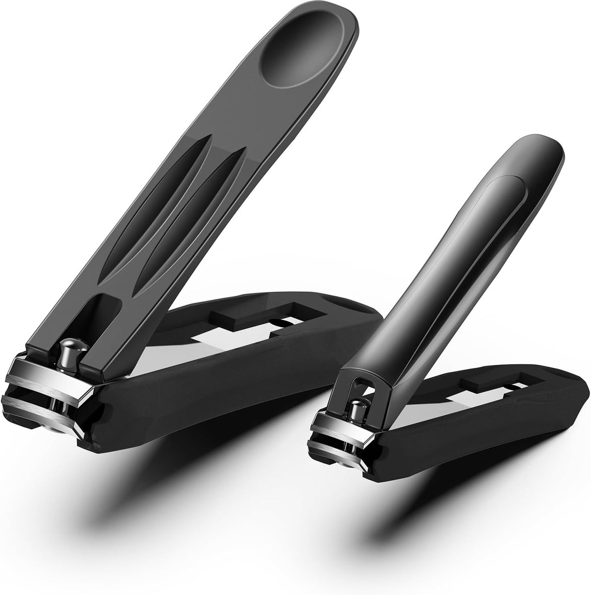 Grote nagelknipper met vanger - set van 2 stuks voor moeiteloze nagelverzorging
