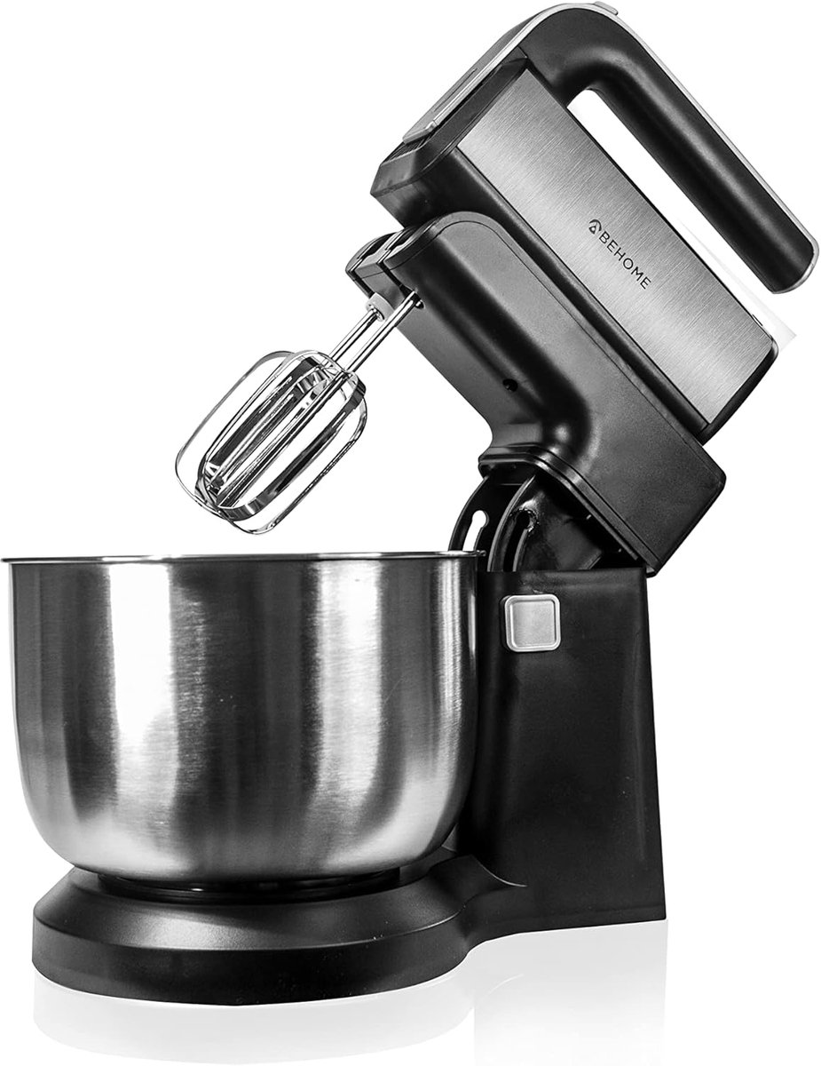 Elektrische handmixer met roterende kom en 5 snelheden