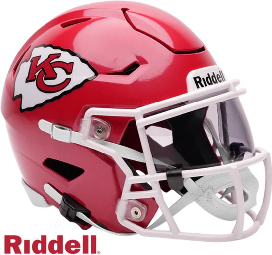 Casque Replica Riddell Speedflex Midi NFL, taille moyenne, Kansas City Chiefs