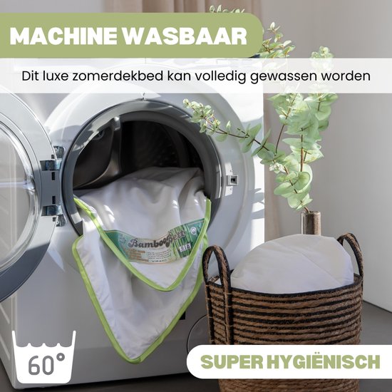 Bamboo Bett - 100% Bamboe zomerdekbed - Heerlijk Koel & Fris bamboe dekbed - Licht, soepel, absorberend, ventilerend zomer dekbed - 260x220 cm Lits-Jumeaux