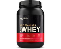 Optimum Nutrition Gold Standard 100% Whey Protein - Delicious Strawberry - Proteine Poeder - Eiwitshake - 900 gram (28 servings)