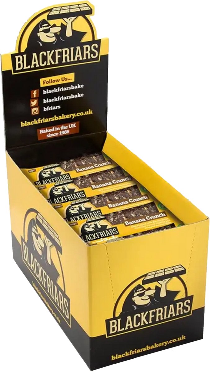 Blackfriars Flapjacks (25x90g) Banana Crunch - Repen - Energie repen