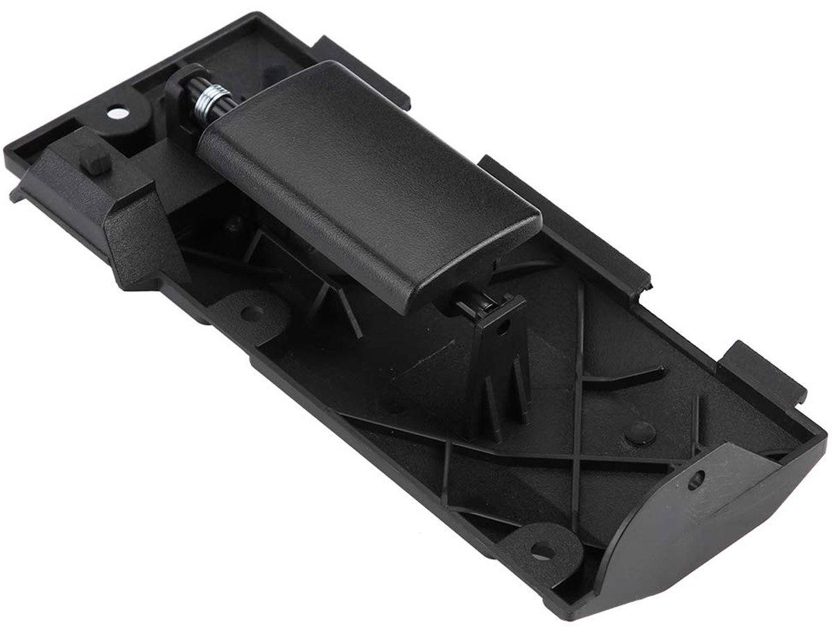 Duokon Aluminium Motorrad Tankdek Zwart/Galvanik Motorrad Deep Cut Tankdek (Schwarz)