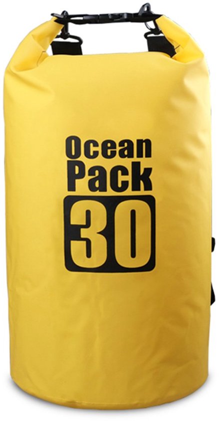 Ocean Dry Bag Waterdichte Zak 15L – Geel – Rollsluiting, Draagriem – Voor Kajak, Boot, Vissen En Kamperen