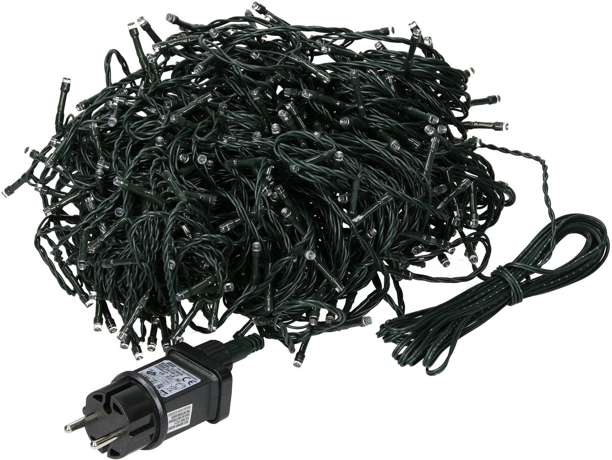 Bol.com ECD Germany LED-lichtketting voor kerst met 480 LED's, 36 m, warm wit, voor binnen en buiten IP44, kerstverlichting kers... aanbieding