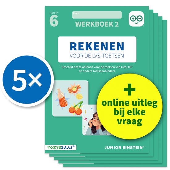 Deel 2 2 - Rekenen voor de LVS-toetsen - Groep 6 - Werkboek  ... - cover