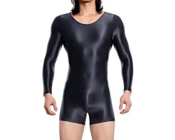 Sexy heren jumpsuit bodysuit catsuit glanzend