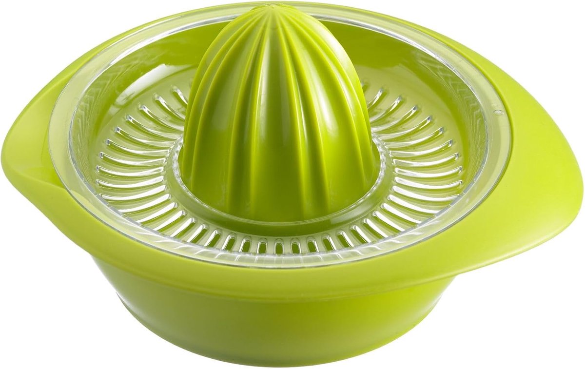 Citruspers met Sapreservoir - 0,5 Liter - 18,7 cm - Kunststof - Appelgroen