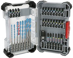 Bosch PRO Slagschroevendraaier Bits en Multi Bouwboor Gemengd Set...