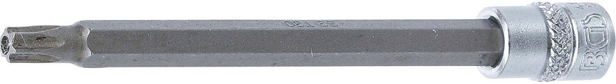BGS Dopsleutelbit lengte 100 mm 1/4 Torx met boring T30