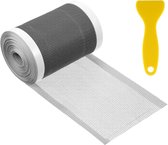 Douchehaarfilter - PVC-gaas doucheafvoerfilter - Kan tot 10 meter haar opvangen - Inclusief plastic schraper - 7 cm breed - Geschikt voor badkuipen en balkons - Voorkomt verstoppingen