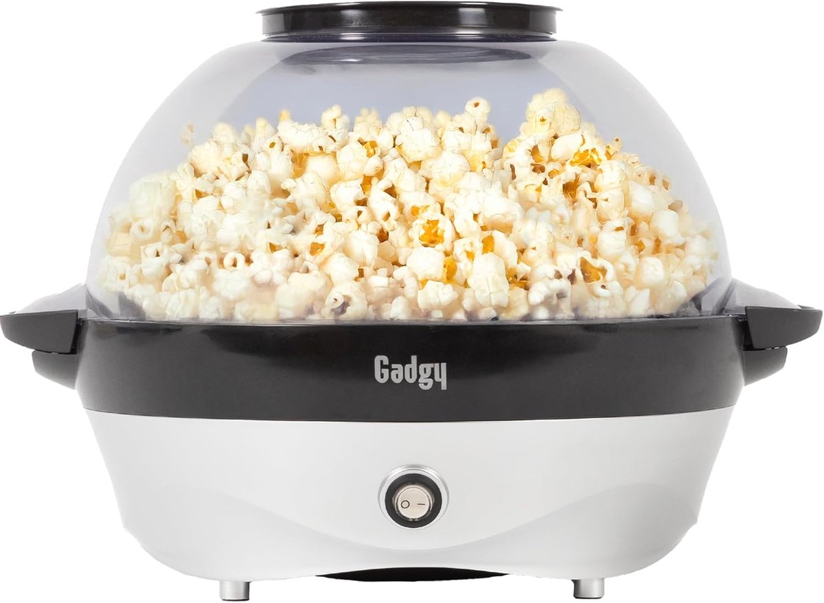 Popcornmachine 800 W - Elektrische Popcornmaker met Roerwerk voor Thuis en Feestjes