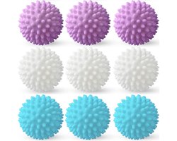 Kraftverdia® - Wasbollen voor wasmachine-Drogerballen-Drogerballen voor wasdroger-voor het reinigen van kleding thuis, herbruikbaar-9 stuks
