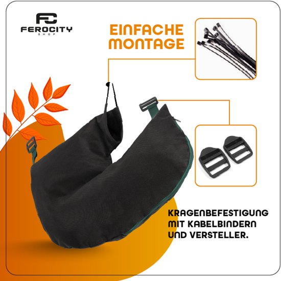 FEROCITY - Universele bladzuigerzak - 40L met een aansluiting van 150mm diameter - bladblazerzak - vervangzak met rits - Technisch non-woven materiaal van FEROCITY — afbeelding 5