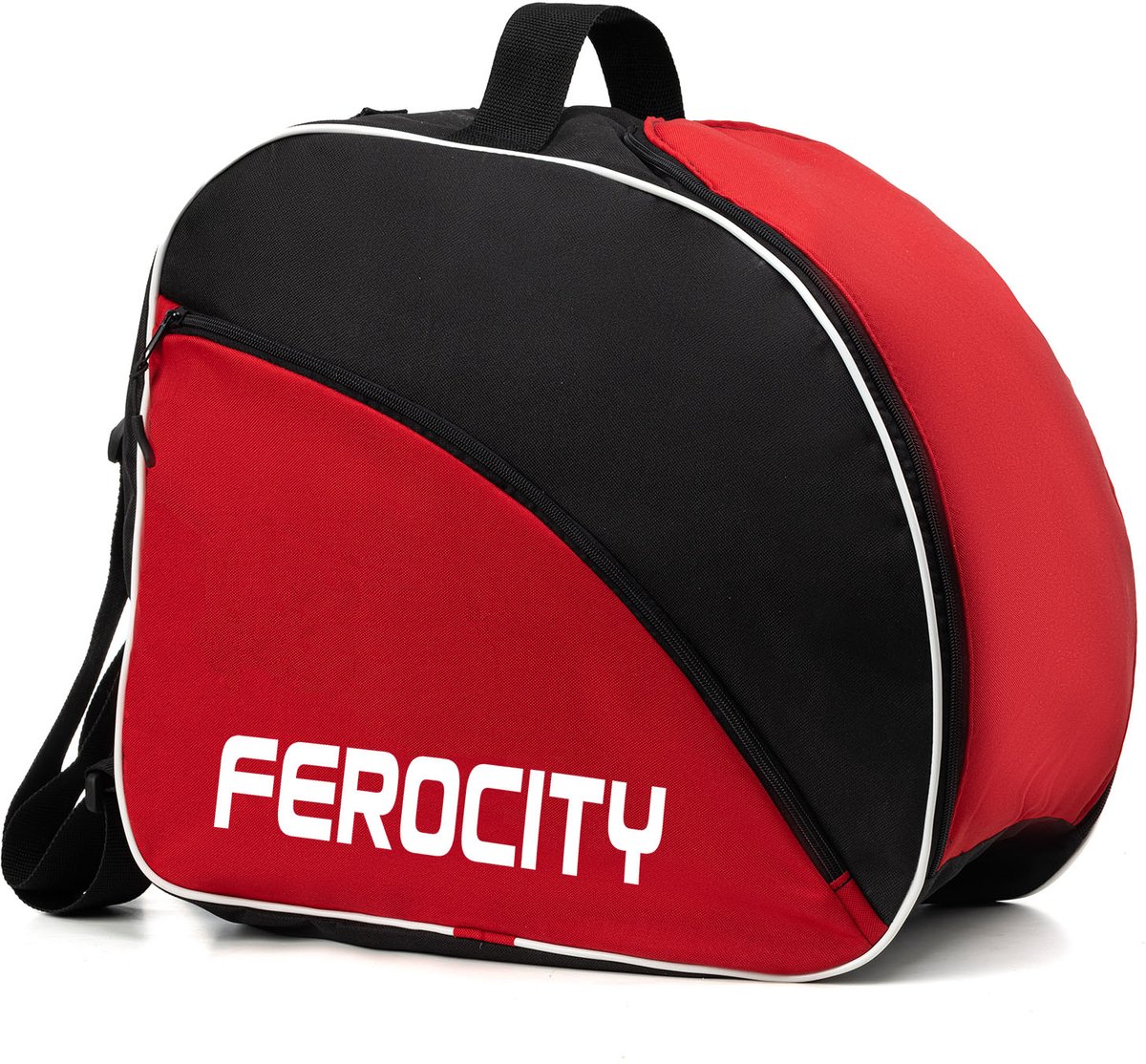 FEROCITY - Premium skischoentas - Skitas met uitneembaar meshvak - Kleur Rood Zwart
