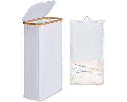 Opvouwbare Wasmand met Deksel - Ruimtebesparende Wasmand voor Kleine Ruimtes