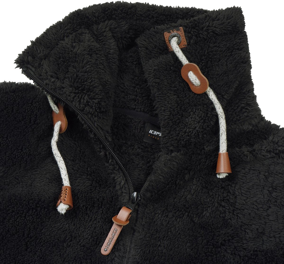ICEPEAK colony Fleece sweater met rits dames Zwart