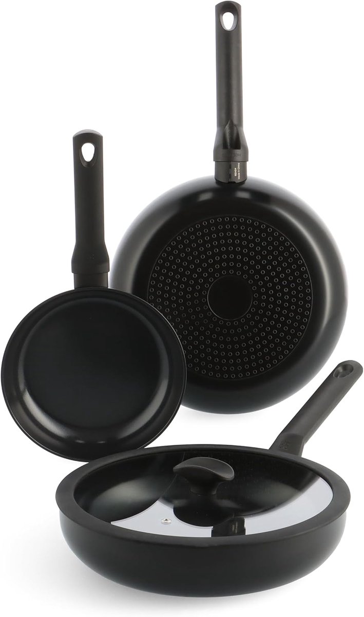 3-delige keramische antiaanbakpannenset voor inductie - Ø 24/28 cm