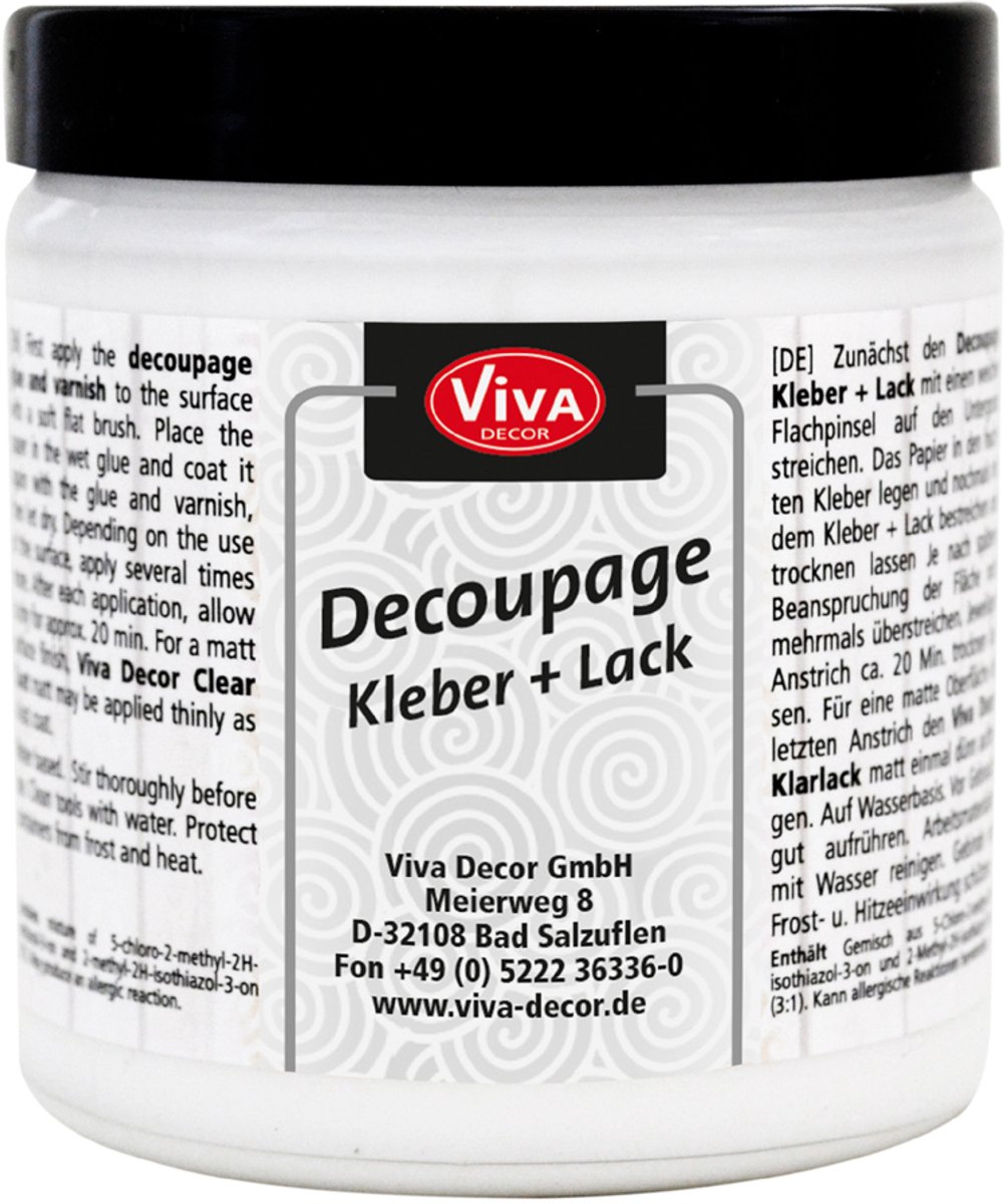 Decoupage Kleber + Lack