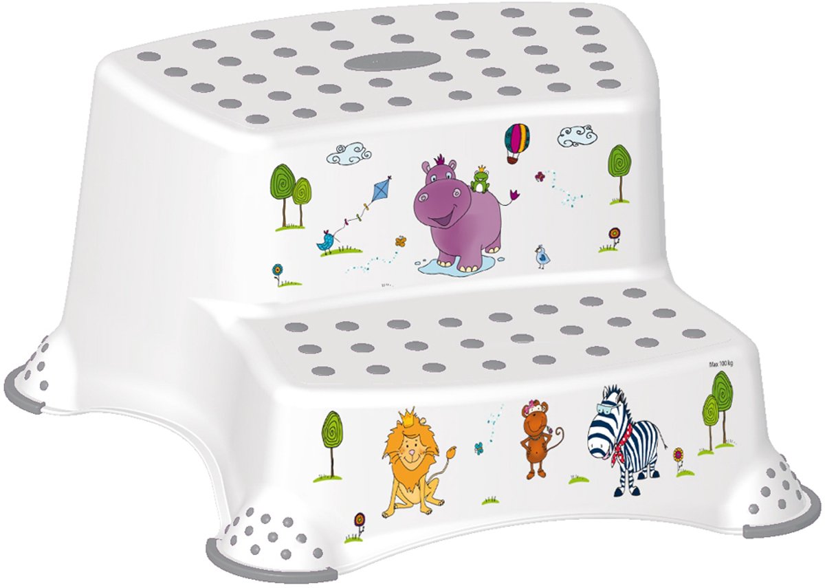 Hippo Wit Opstapje 2 Treden 40x37x21 Igor Keeeper 10031