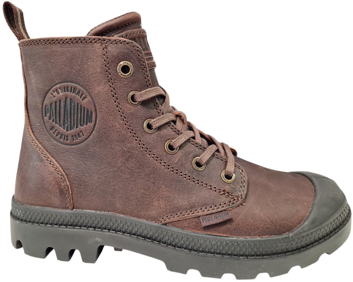 Palladium 76888-248-M Pampa Zip Leather Ess Dameslaarzen Bison Bruin
