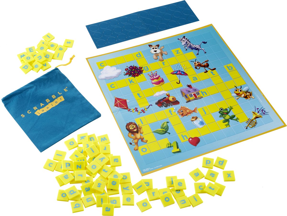 Mattel Games Scrabble Junior - Familie bordspel - Nederlandse editie — afbeelding 8