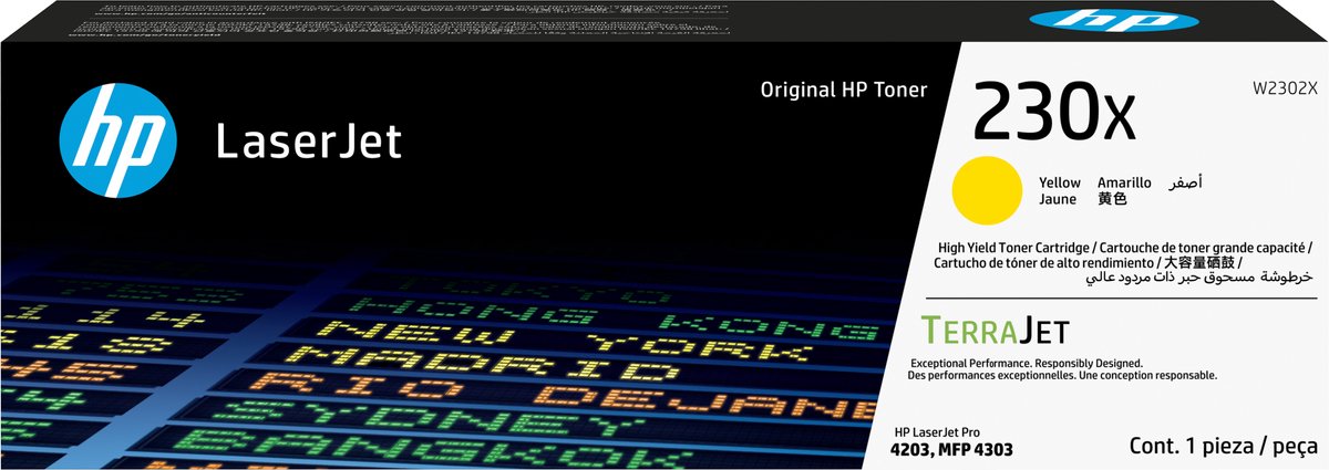 HP 230X Yellow Original LaserJet Toner Cartridge