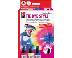 Tie-dye textielspuitverf set in modetrends