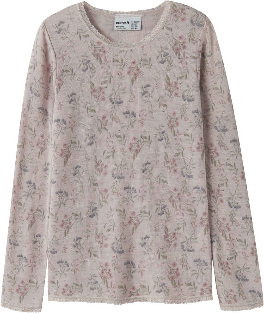 NAME IT - NKFWANG WOOL NEEDLE LS TOP - Meisjes - Lange mouwen shirts