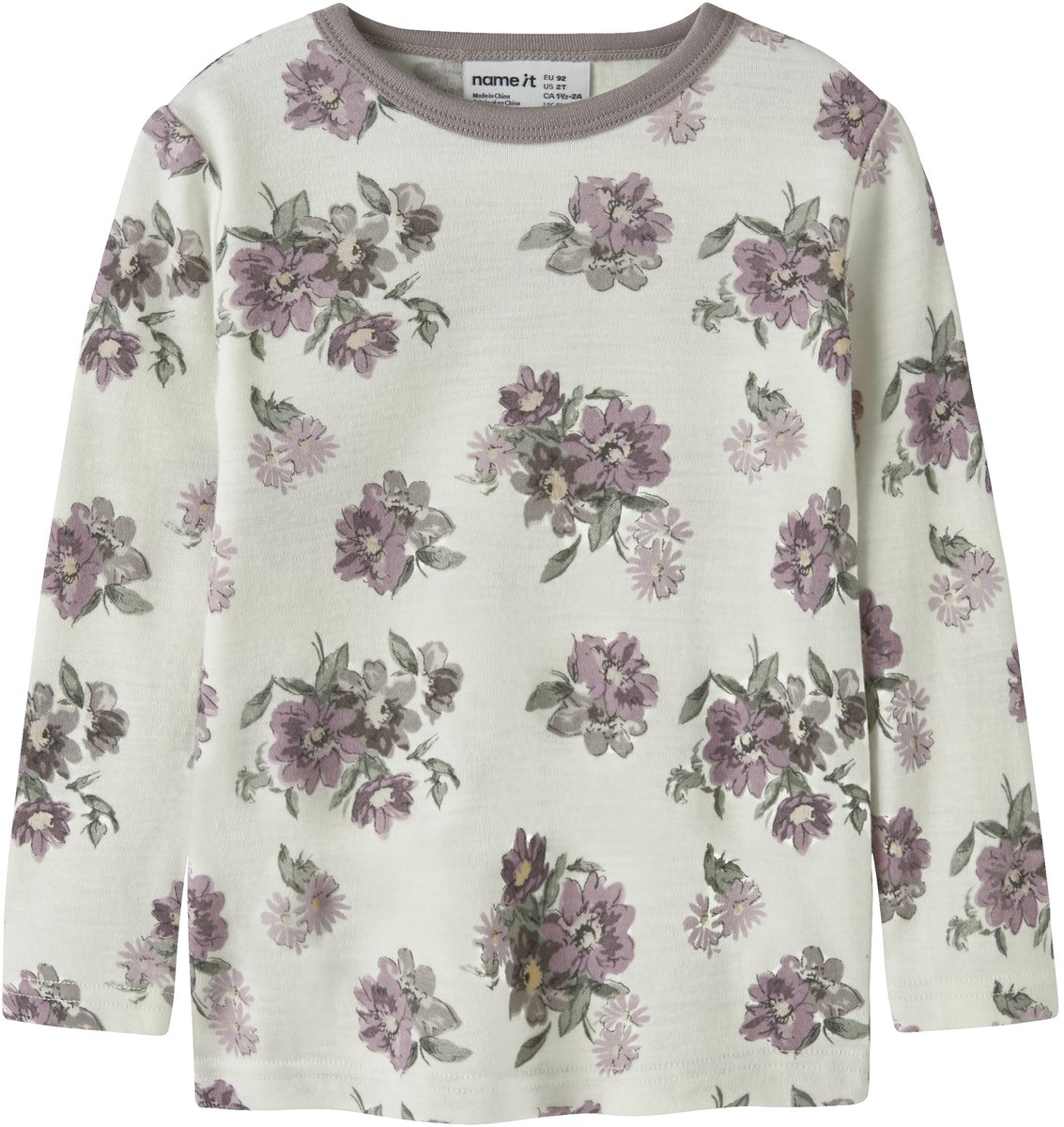 NAME IT - NMFWILLITUS WOOL LS TOP - Meisjes - Lange mouwen shirts