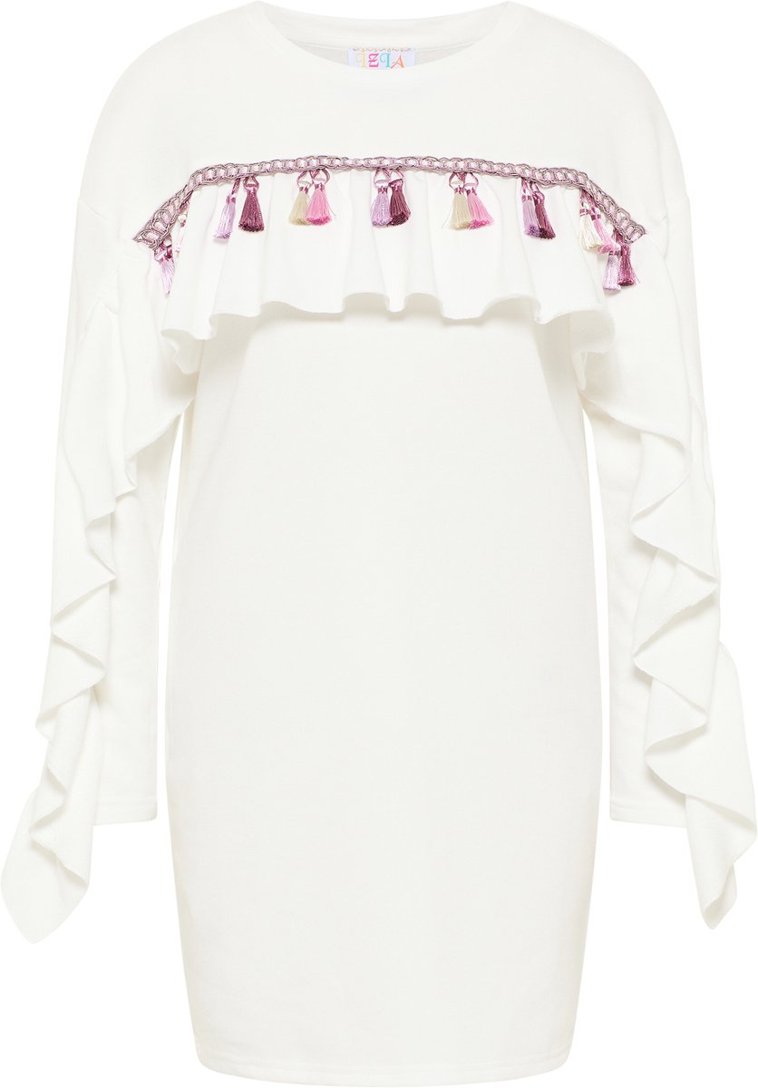 IZIA Sweat jurk wolwit