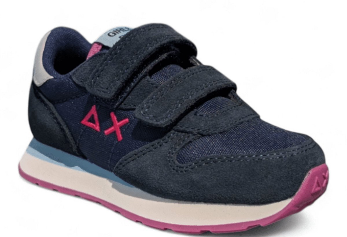 Sun 68 Meisjes Sneaker Girl's Ally Solid Baby 07 Navy Blue | Blauw | Maat: 28