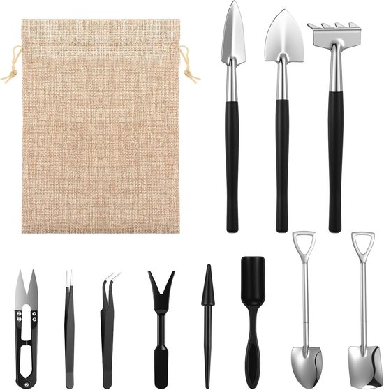 Gsedaox - Outils de jardin- Sécateur - Outils pour bonsaï 12 pièces - Ensemble d'entretien des Arbres - Set pour bonsaï