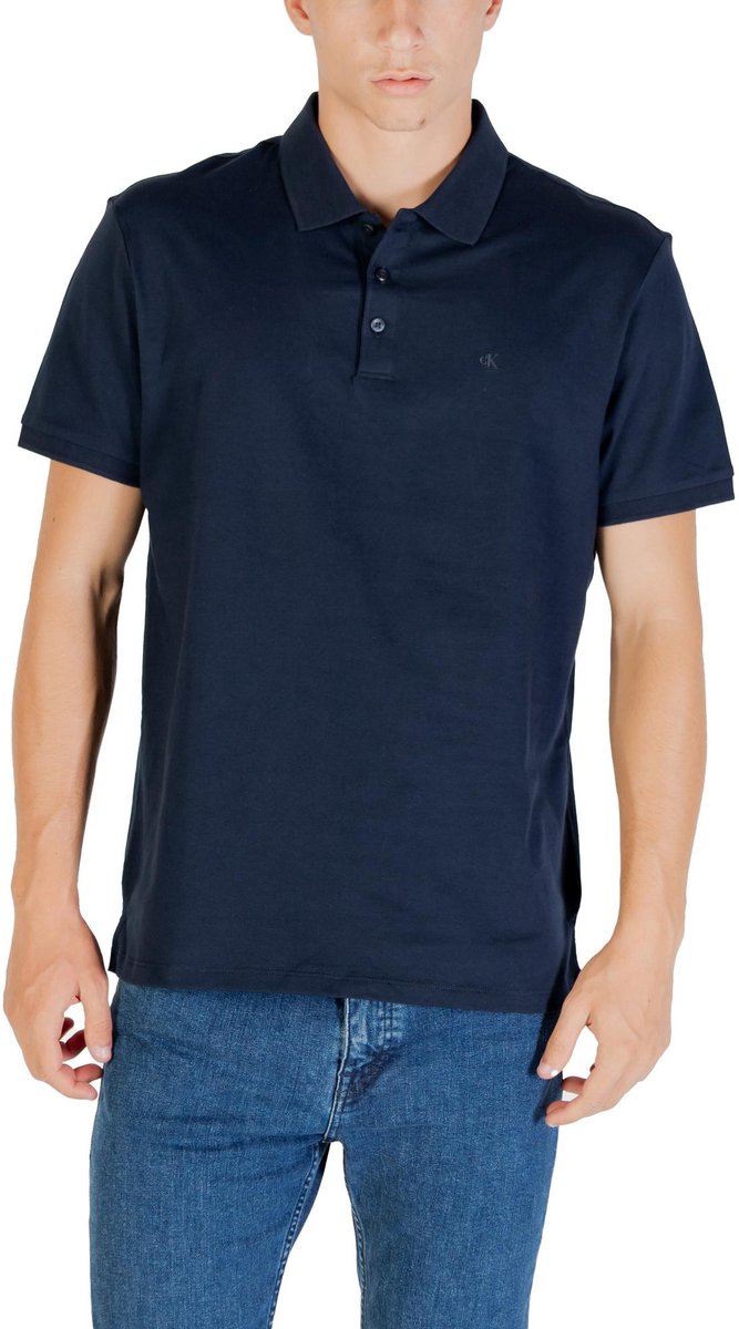 Calvin Klein Jeans Ss Classic Monogram Polo Blauw
