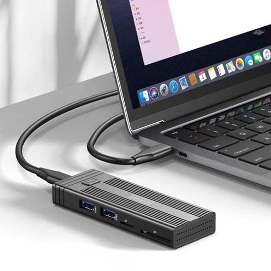 ORICO Externe Behuizing 9828U3 – Compatibel Met MacOS En Windows – Met Gehard Glazen Zijpaneel – Voor 2,5″ SSD/HDD – USB 3.0