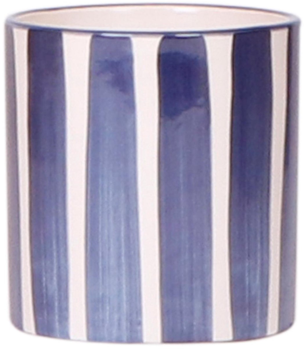 Kolibri Home | Painted stripe - Blue - Ø9cm