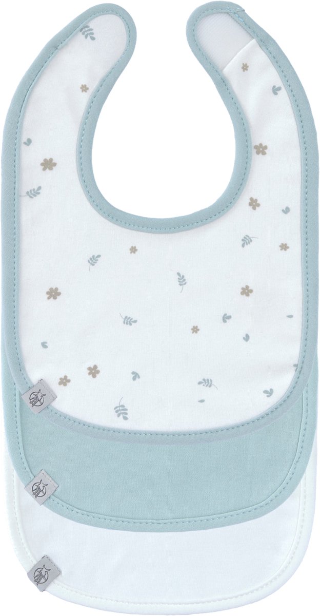 Lässig Slabbetjes Newborn - Floral - 3 Stuks