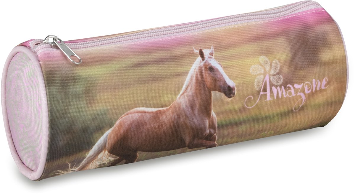 Lannoo Graphics - AMAZONE ETUI ROND 23CM HORSE RUNNING