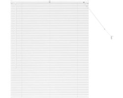vidaXL - Venetiaanse - jaloezie - Wit - 130 - x - 100 - cm - 25 - mm - Aluminium