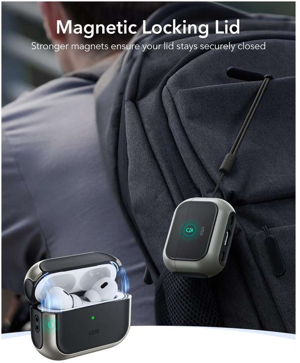 Esr Orbit Halolock Hoesje Voor Apple Airpods Pro 3 Magsafe Bescherming – foto 5